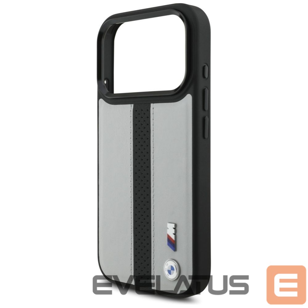 Kitos prekės BMW BMW M Perforated Stripe Logo MagSafe Case for iPhone 17 Pro - Gray