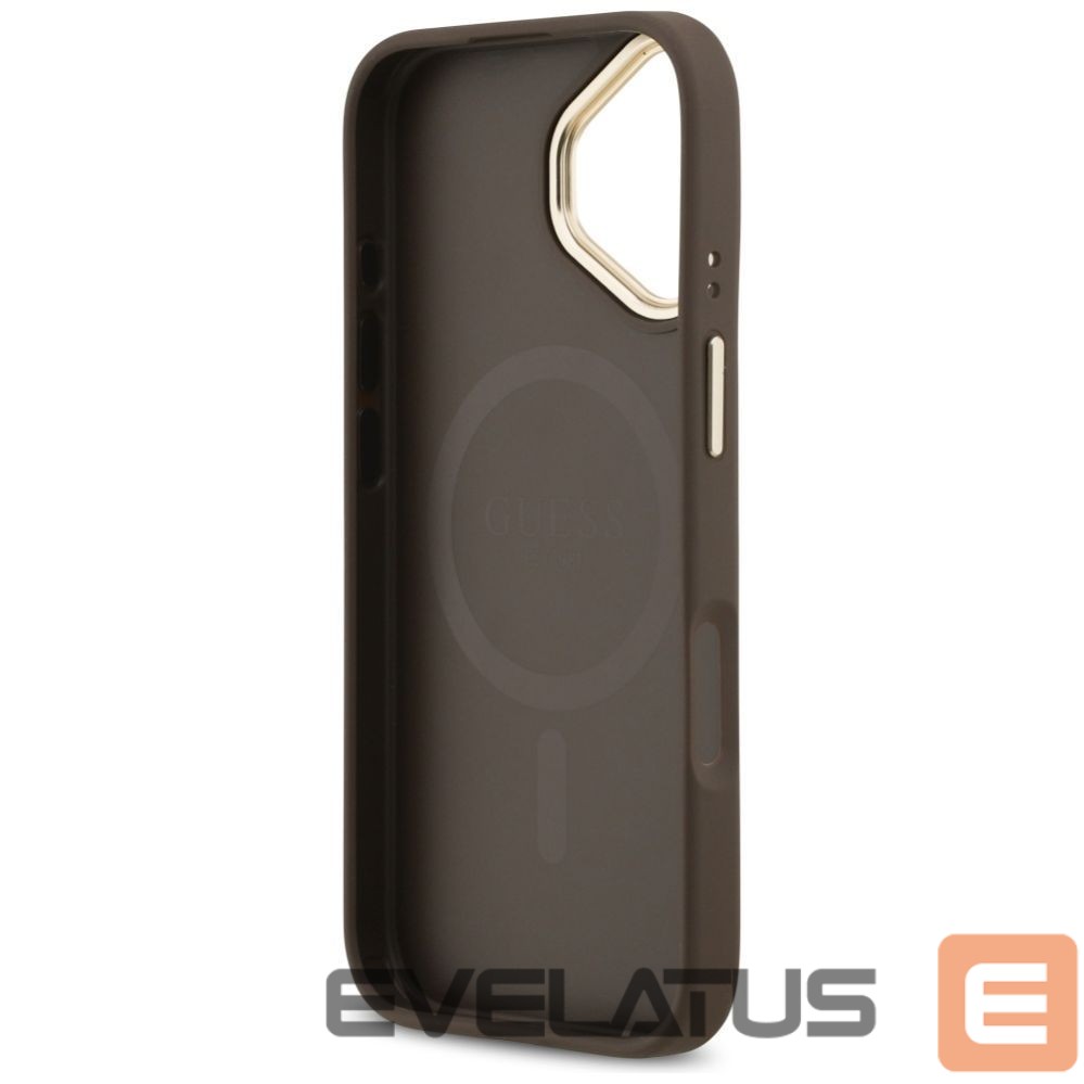 Kitos prekės Guess Guess 4G Stripe MagSafe case for iPhone 17 - brown