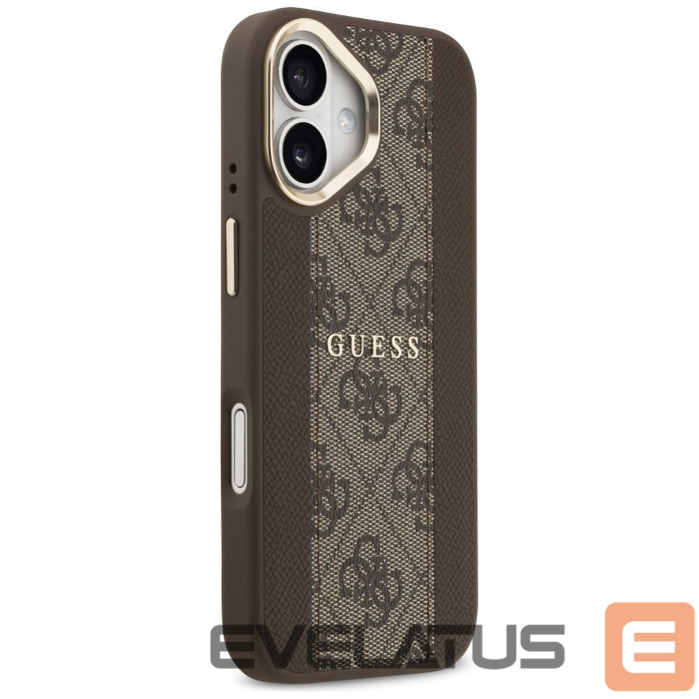 Kitos prekės Guess Guess 4G Stripe MagSafe case for iPhone 17 - brown
