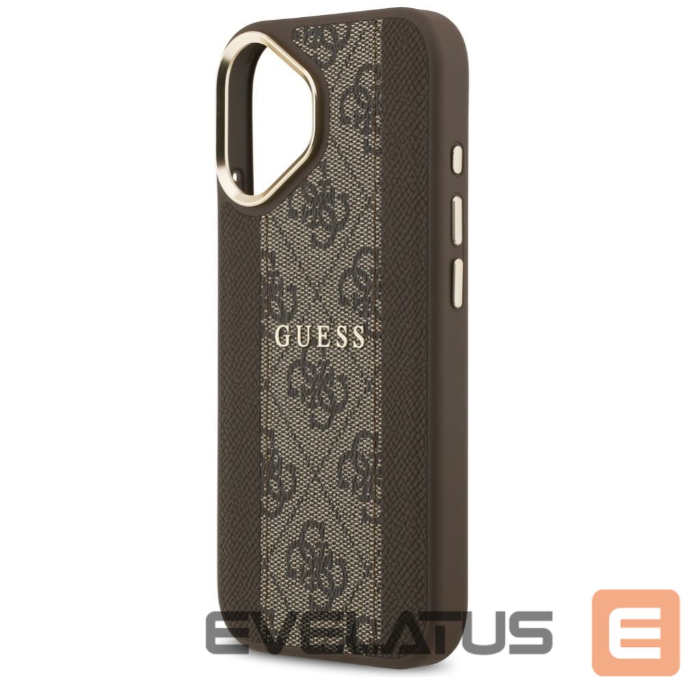 Kitos prekės Guess Guess 4G Stripe MagSafe case for iPhone 17 - brown