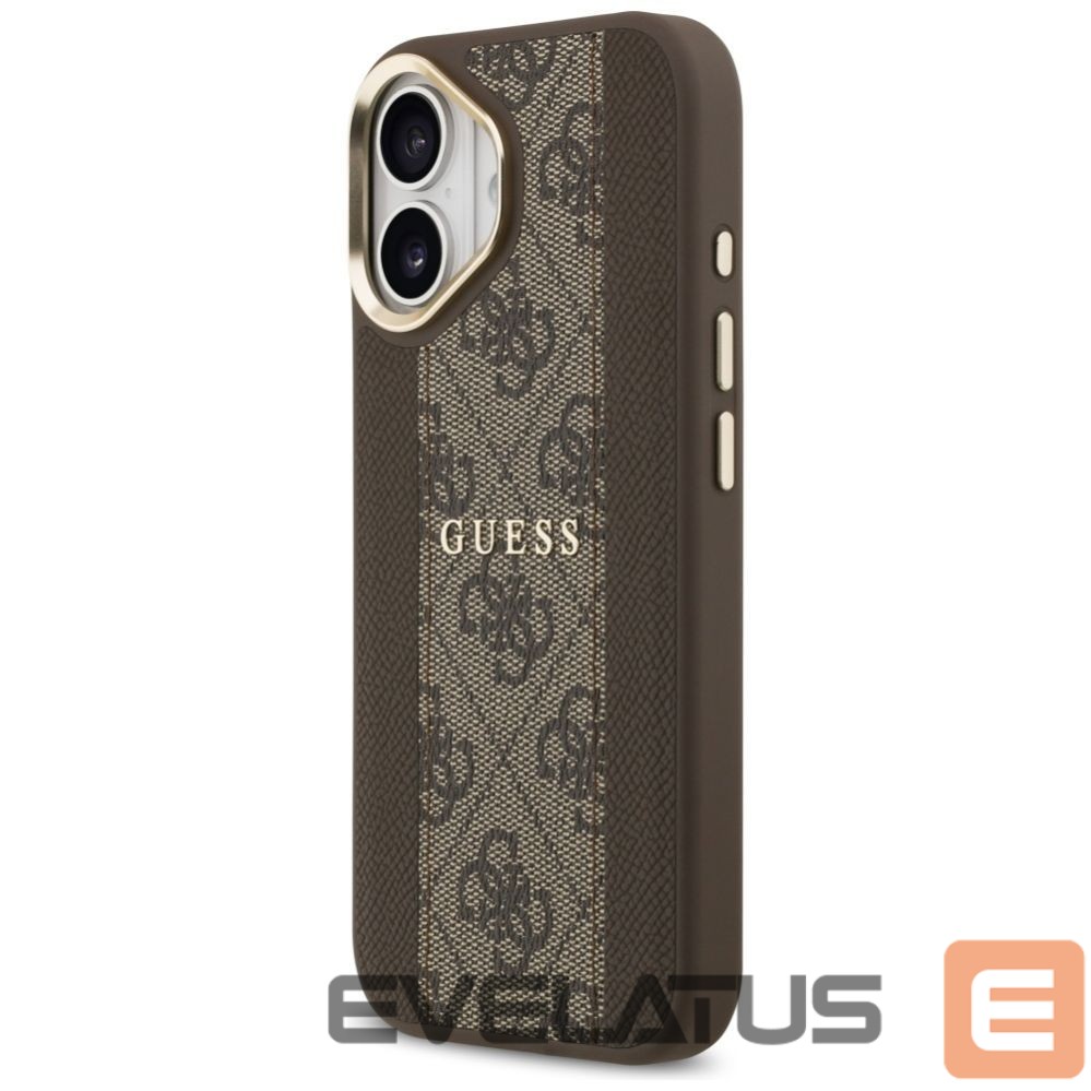 Kitos prekės Guess Guess 4G Stripe MagSafe case for iPhone 17 - brown