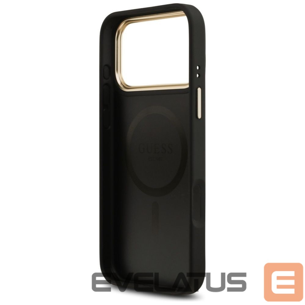 Kitos prekės Guess Guess 4G Stripe MagSafe case for iPhone 17 Pro Max - black