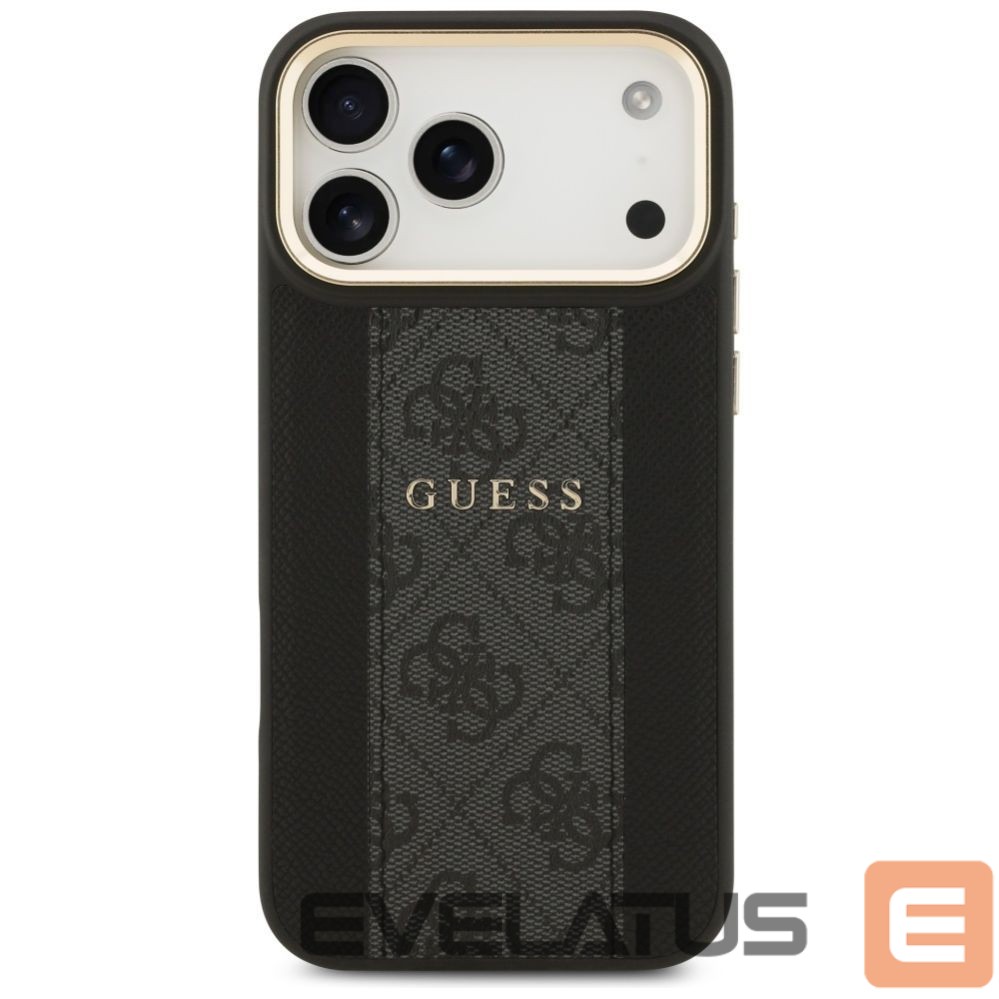 Kitos prekės Guess Guess 4G Stripe MagSafe case for iPhone 17 Pro Max - black