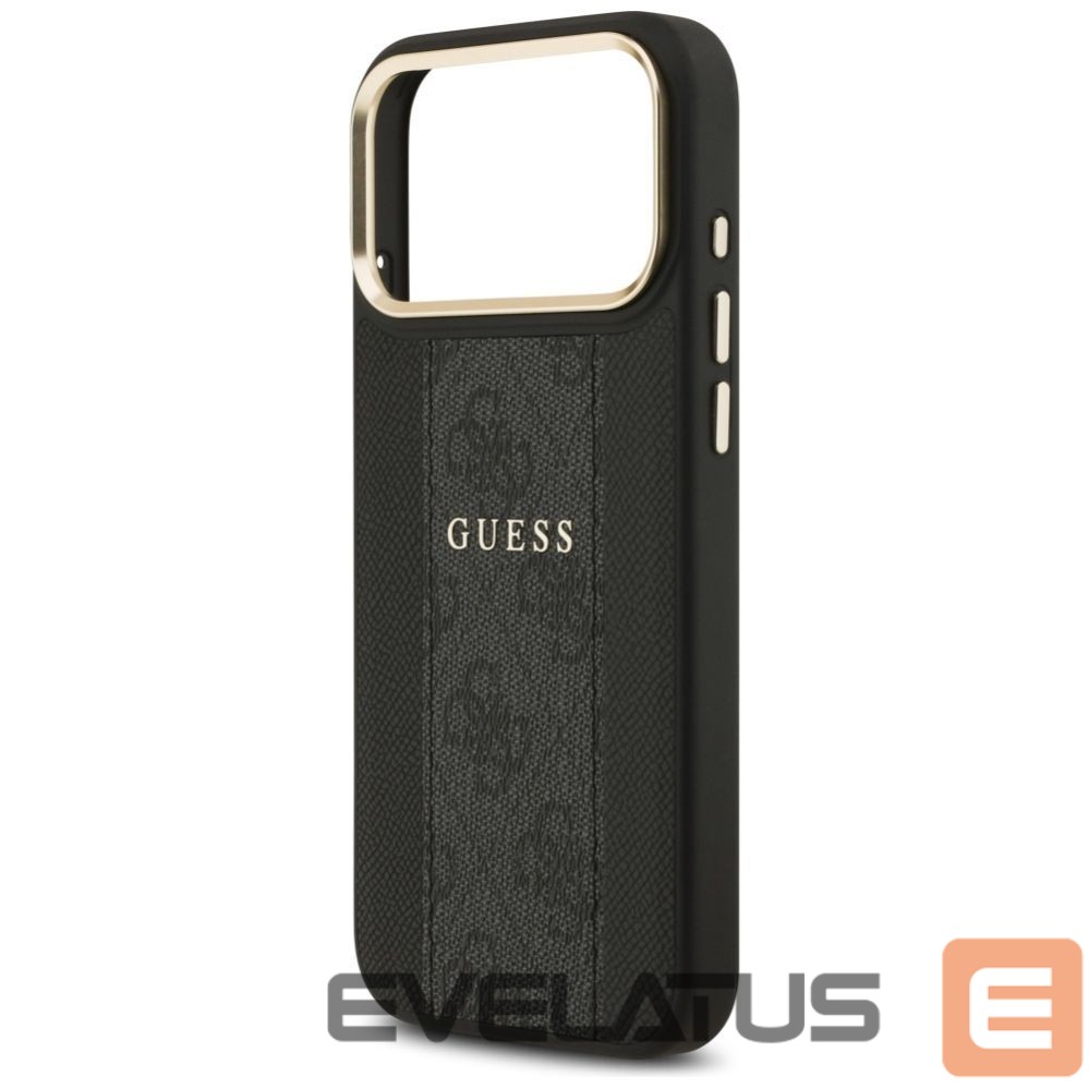 Kitos prekės Guess Guess 4G Stripe MagSafe case for iPhone 17 Pro Max - black