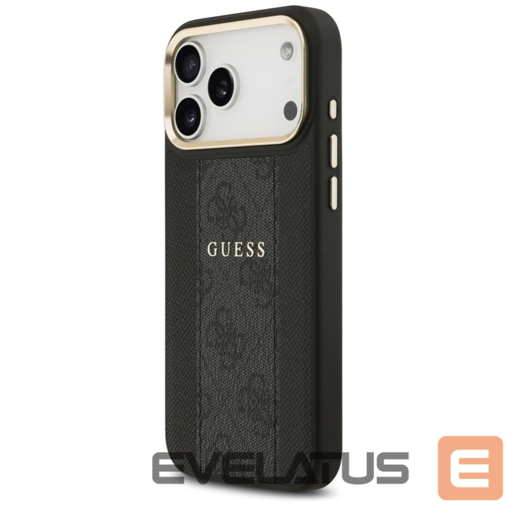 Kitos prekės Guess Guess 4G Stripe MagSafe case for iPhone 17 Pro Max - black