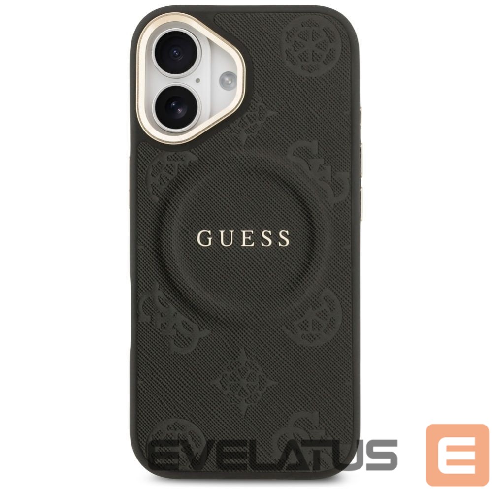 Kitos prekės Guess Guess Peony Hot Stamp MagSafe Case for iPhone 17 - Black