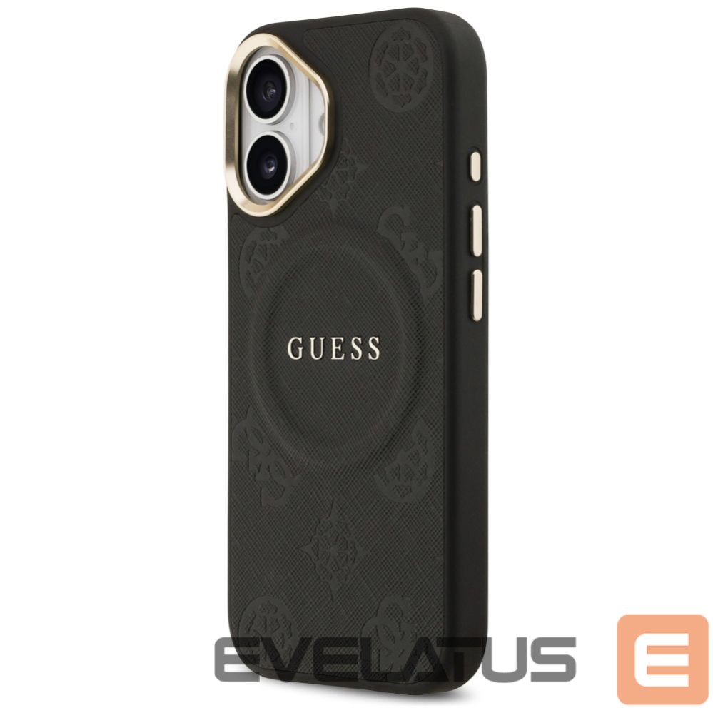 Kitos prekės Guess Guess Peony Hot Stamp MagSafe Case for iPhone 17 - Black