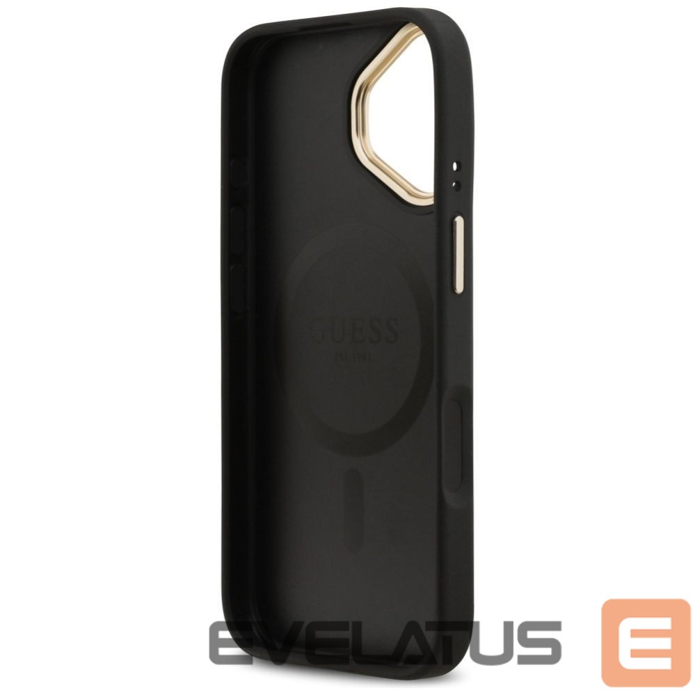 Kitos prekės Guess Guess Peony Hot Stamp MagSafe Case for iPhone 17 - Black