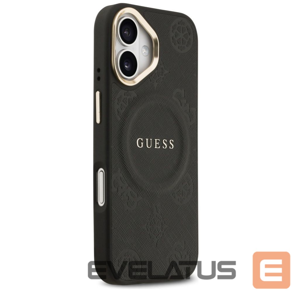Kitos prekės Guess Guess Peony Hot Stamp MagSafe Case for iPhone 17 - Black