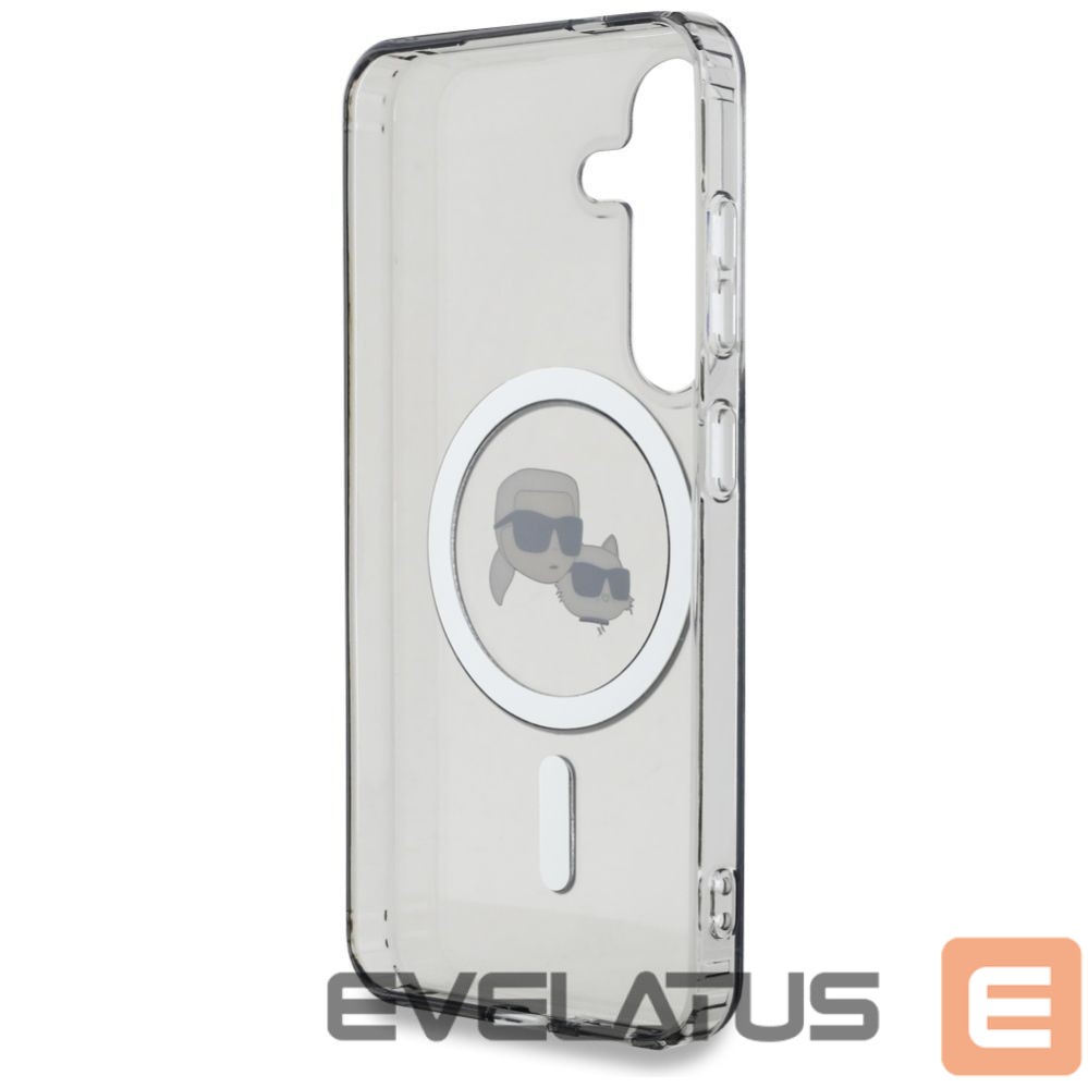 Kitos prekės Karl Lagerfeld Karl Lagerfeld Button Karl & Choupette Heads Printed Logo MagSafe Samsung Galaxy S25 Plus case black