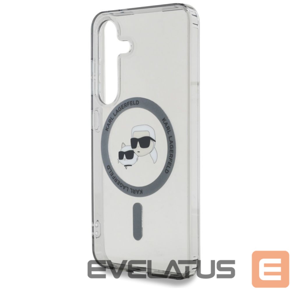 Kitos prekės Karl Lagerfeld Karl Lagerfeld Button Karl & Choupette Heads Printed Logo MagSafe Samsung Galaxy S25 Plus case black