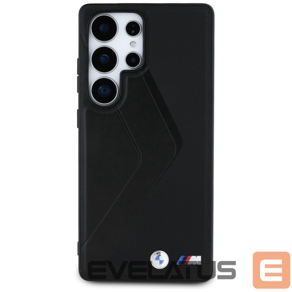 Kitos prekės BMW BMW Leather Oversized Stripes MagSafe case for Samsung Galaxy S25 Ultra - black