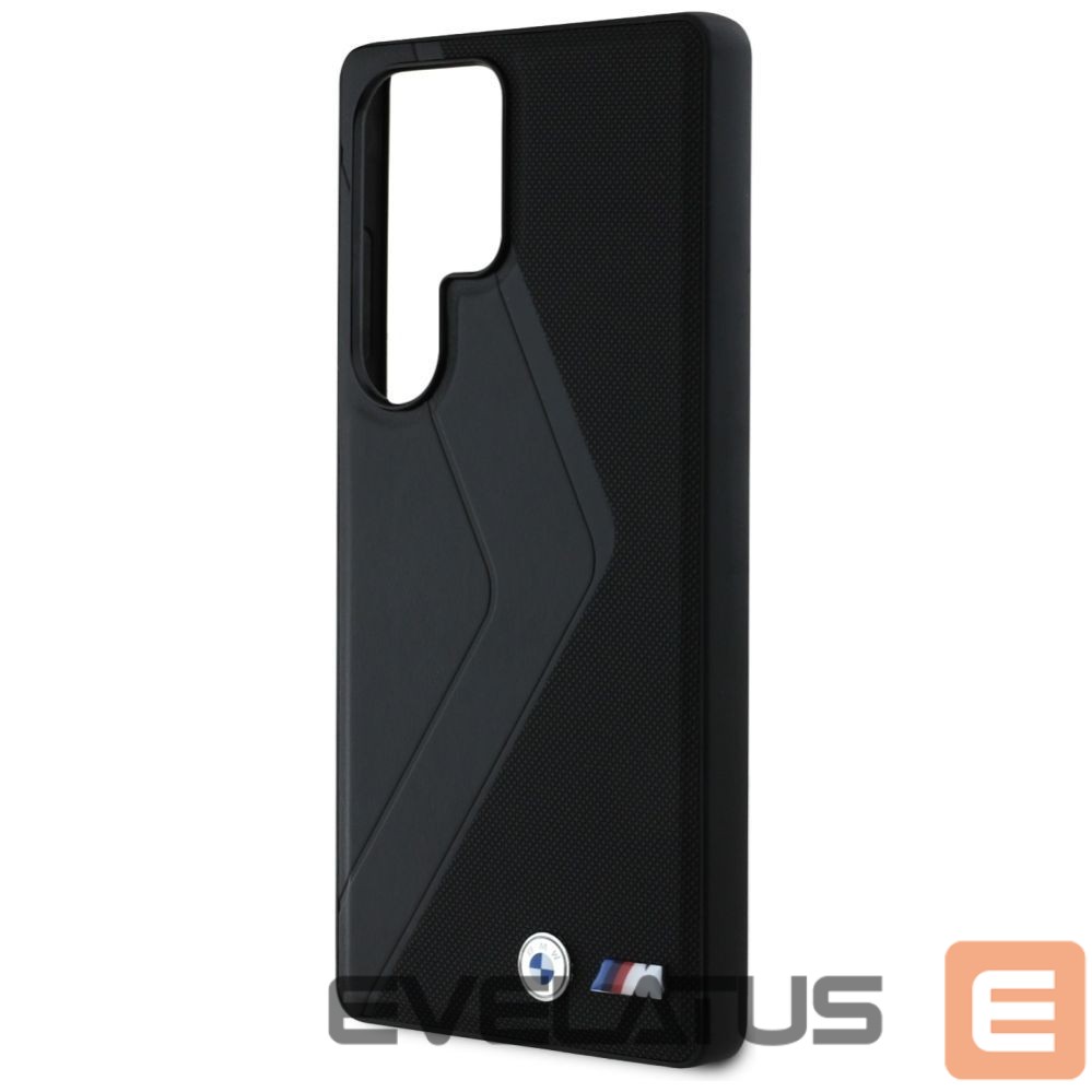 Kitos prekės BMW BMW Leather Oversized Stripes MagSafe case for Samsung Galaxy S25 Ultra - black