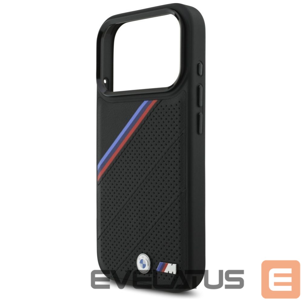 Kitos prekės BMW BMW M Tricolor Metal Logo MagSafe Case for iPhone 17 Pro - Black