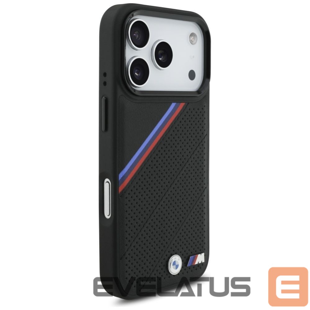 Kitos prekės BMW BMW M Tricolor Metal Logo MagSafe Case for iPhone 17 Pro - Black