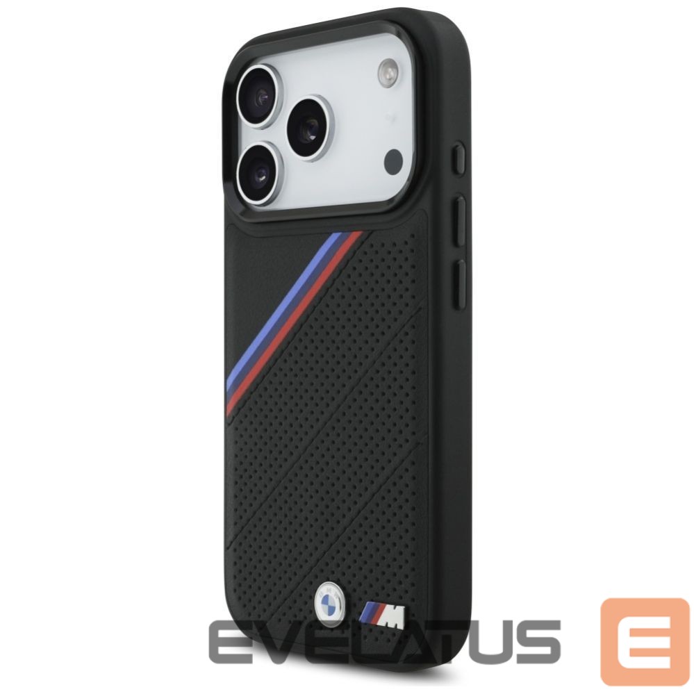 Kitos prekės BMW BMW M Tricolor Metal Logo MagSafe Case for iPhone 17 Pro - Black