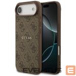 Kitos prekės Guess  Guess 4G Ring Classic Logo MagSafe Case for iPhone 17 Air - Brown 