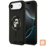 Kitos prekės Karl Lagerfeld  Karl Lagerfeld Silicone Karl&Choupette Ring MagSafe Case for iPhone 17 Air - Black 