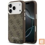 Kitos prekės Guess  Guess 4G Classic Logo MagSafe case for iPhone 17 Pro - brown 
