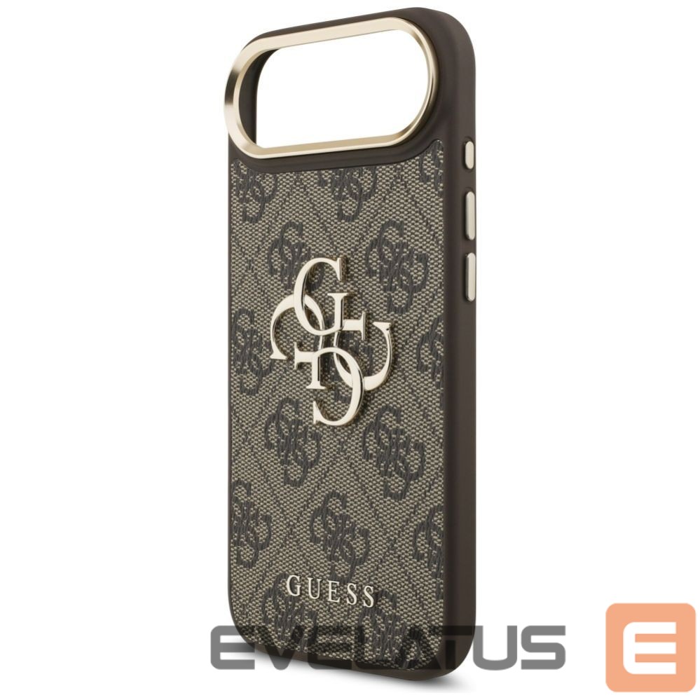 Kitos prekės Guess Guess 4G Big 4G Classic Logo Case for iPhone Air - Brown and Gold