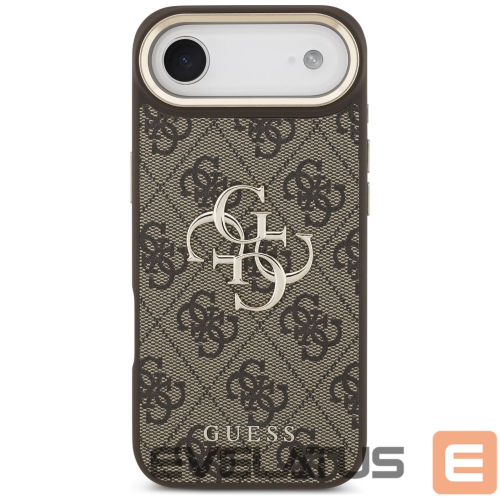 Kitos prekės Guess Guess 4G Big 4G Classic Logo Case for iPhone Air - Brown and Gold