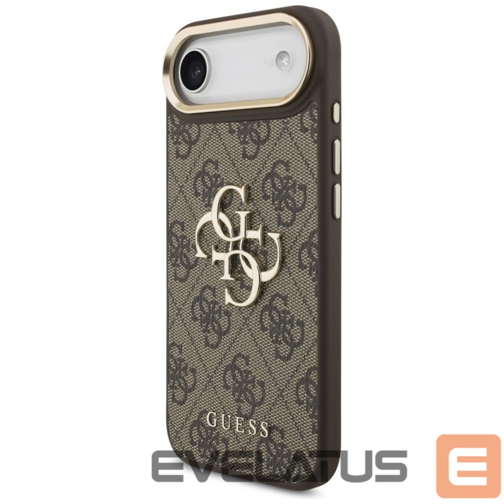 Kitos prekės Guess Guess 4G Big 4G Classic Logo Case for iPhone Air - Brown and Gold