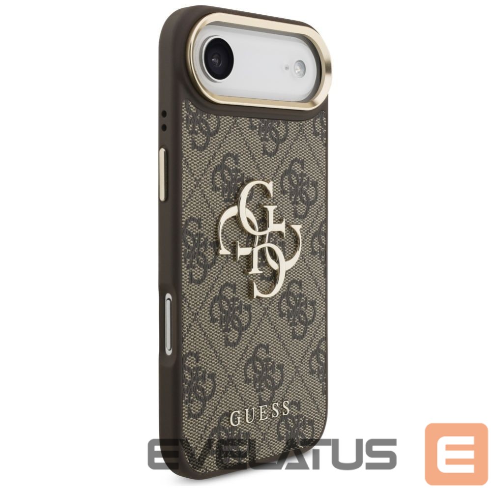 Kitos prekės Guess Guess 4G Big 4G Classic Logo Case for iPhone Air - Brown and Gold