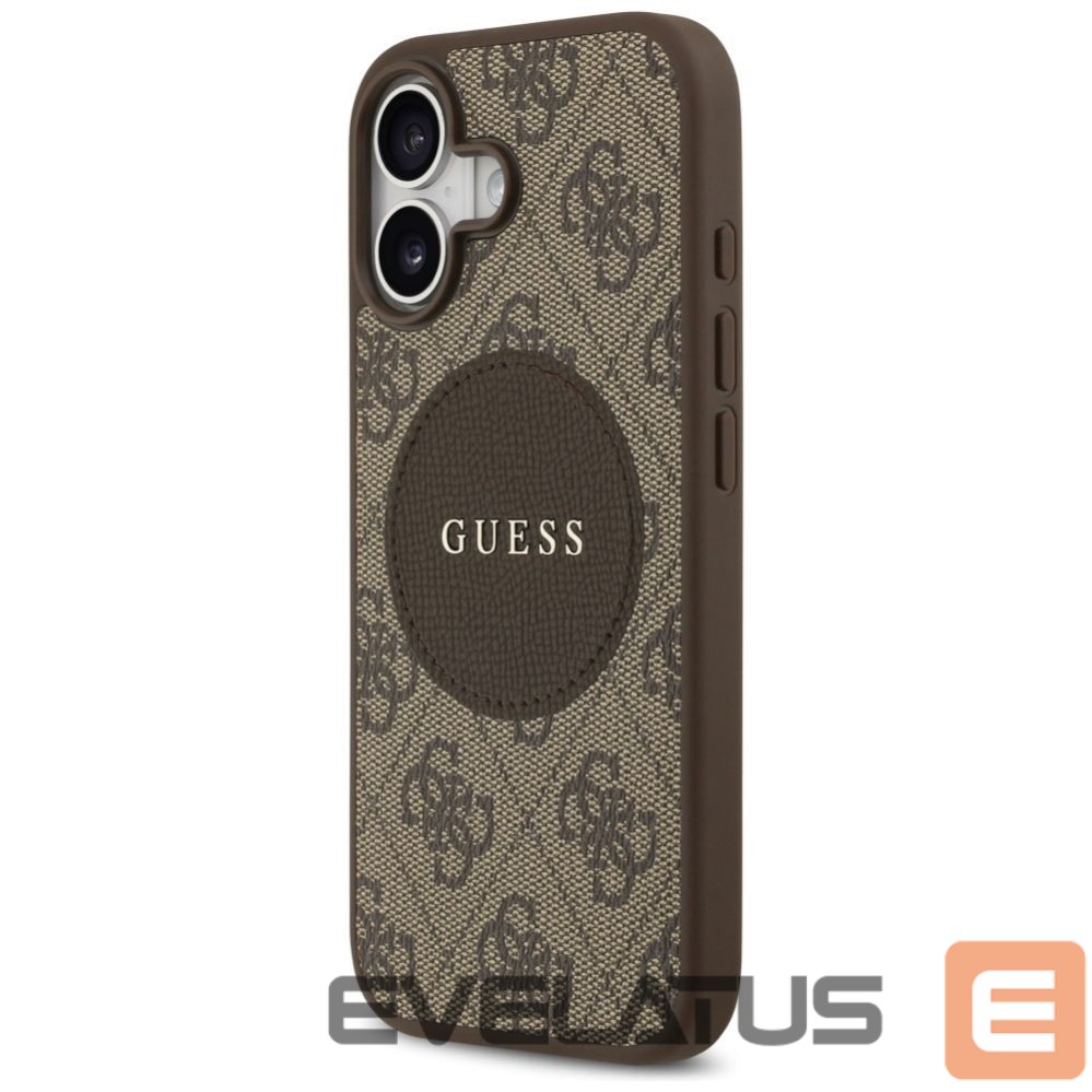 Kitos prekės Guess Guess 4G Circle Classic Logo MagSafe case for iPhone 17 - brown