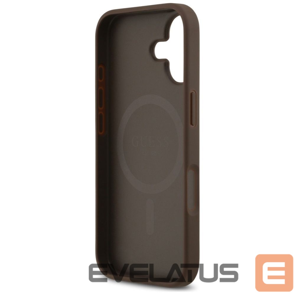 Kitos prekės Guess Guess 4G Circle Classic Logo MagSafe case for iPhone 17 - brown
