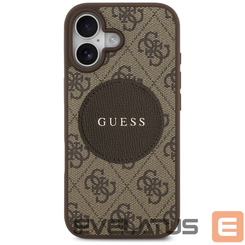 Kitos prekės Guess Guess 4G Circle Classic Logo MagSafe case for iPhone 17 - brown