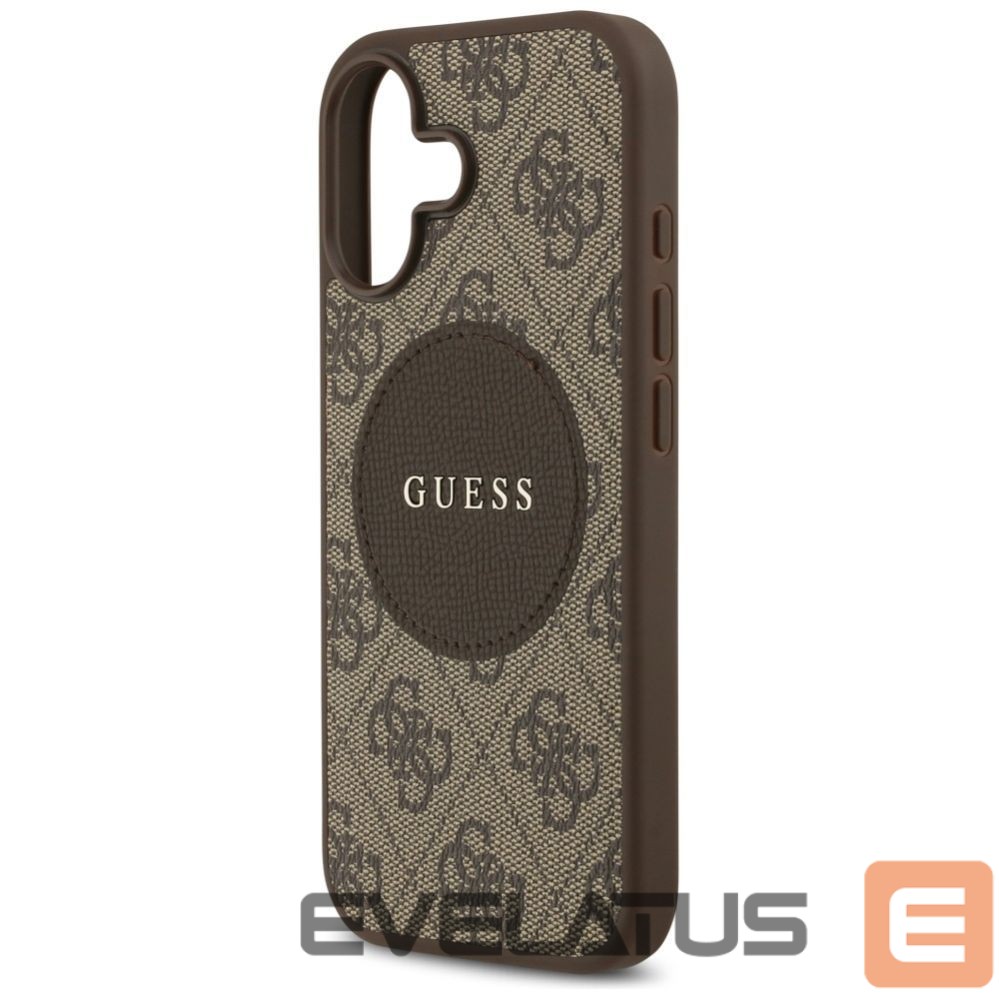 Kitos prekės Guess Guess 4G Circle Classic Logo MagSafe case for iPhone 17 - brown
