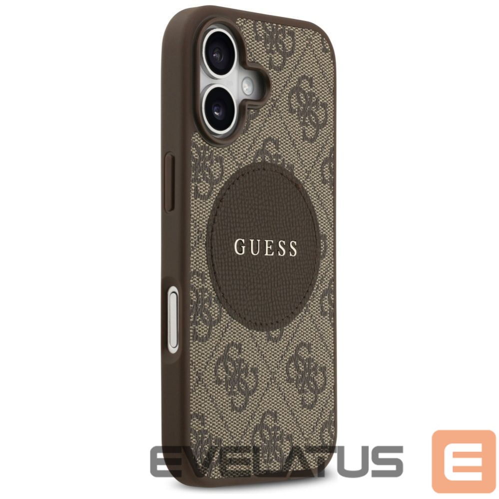 Kitos prekės Guess Guess 4G Circle Classic Logo MagSafe case for iPhone 17 - brown