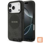 Kitos prekės Guess  Guess 4G Circle Classic Logo MagSafe case for iPhone 17 Pro - black 