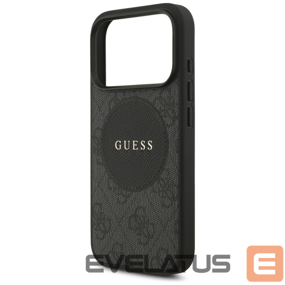 Kitos prekės Guess Guess 4G Circle Classic Logo MagSafe case for iPhone 17 Pro - black
