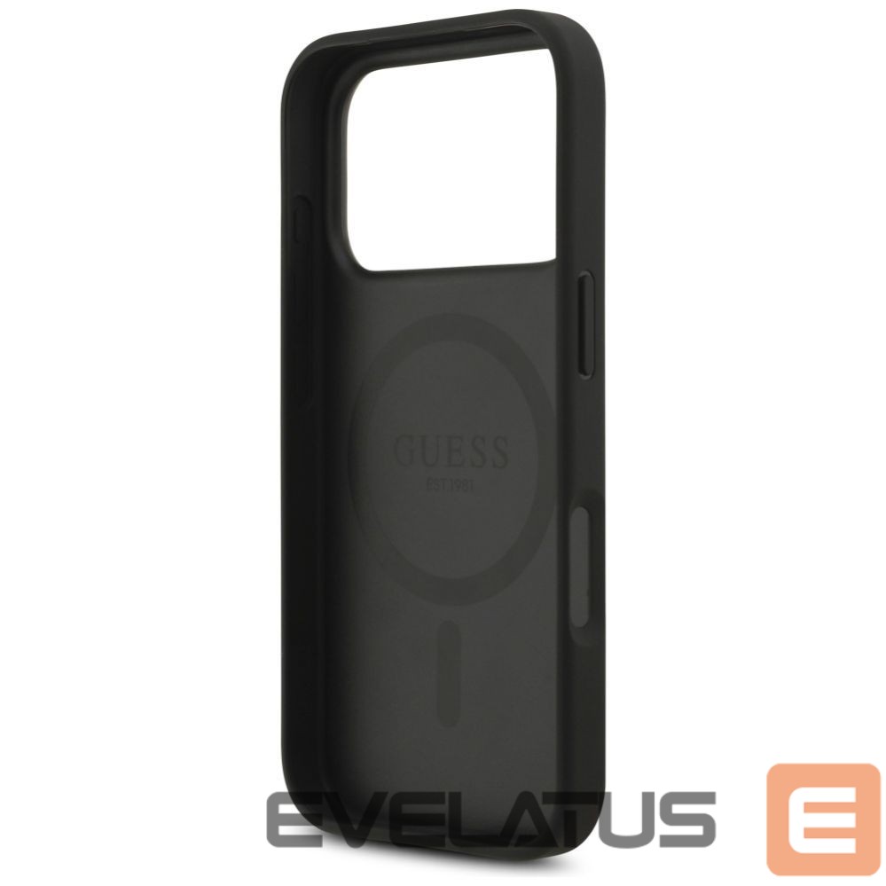 Kitos prekės Guess Guess 4G Circle Classic Logo MagSafe case for iPhone 17 Pro - black