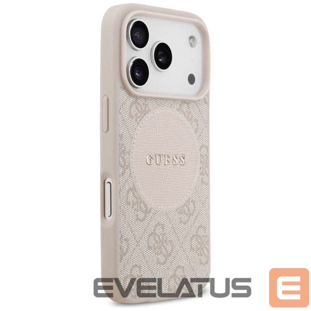 Kitos prekės Guess Guess 4G Circle Classic Logo MagSafe Case for iPhone 17 Pro - Pink