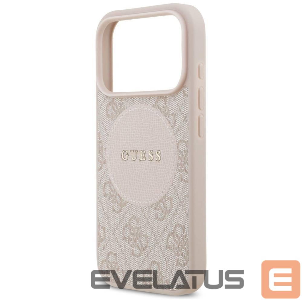 Kitos prekės Guess Guess 4G Circle Classic Logo MagSafe Case for iPhone 17 Pro - Pink