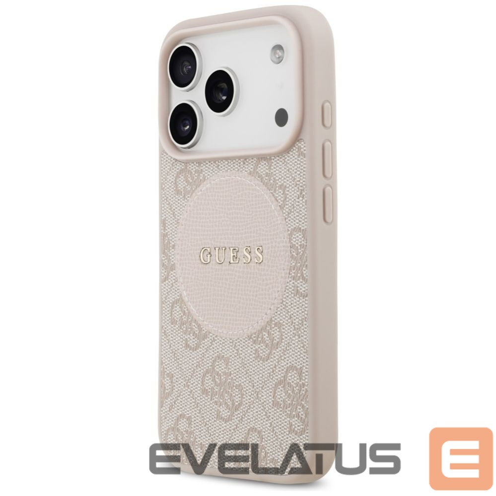 Kitos prekės Guess Guess 4G Circle Classic Logo MagSafe Case for iPhone 17 Pro - Pink