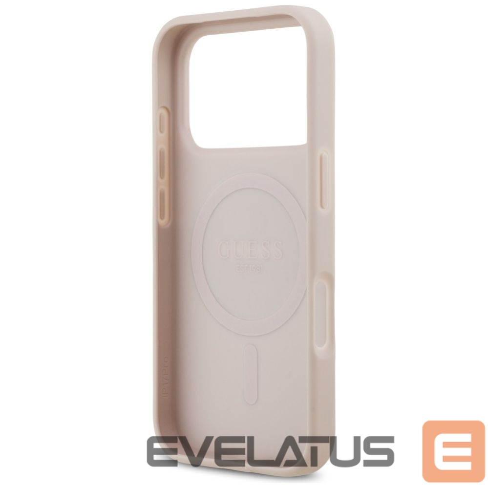 Kitos prekės Guess Guess 4G Circle Classic Logo MagSafe Case for iPhone 17 Pro - Pink
