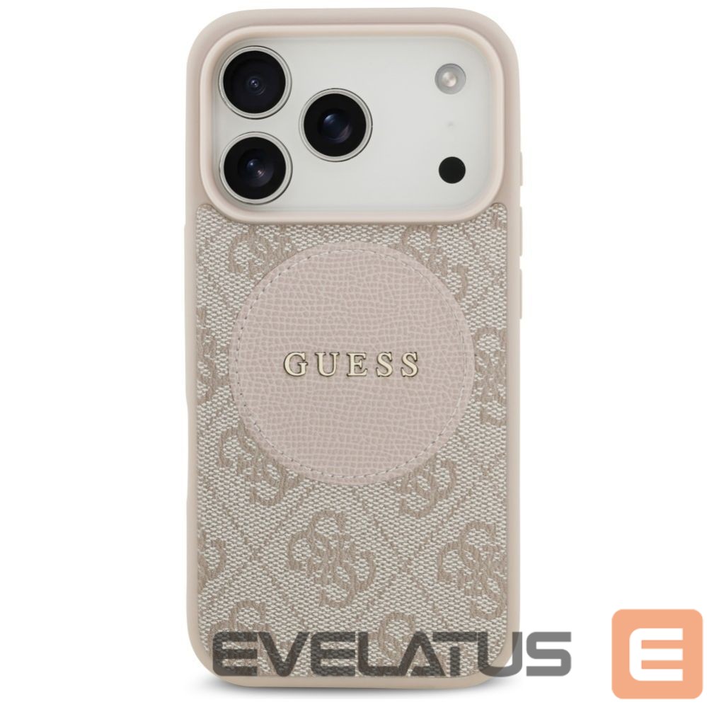 Kitos prekės Guess Guess 4G Circle Classic Logo MagSafe Case for iPhone 17 Pro - Pink