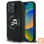 Kitos prekės Karl Lagerfeld  Karl Lagerfeld KLHMP16XSKCHTCK iPhone 16 Pro Max 6.9" black/black hardcase Silicone Karl&Choupette Heads MagSafe 