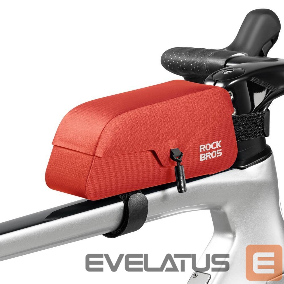 Kitos prekės Rockbros Rockbros 30120122004 Waterproof Bicycle Frame Bag with Magnetic Closure 0.9L - Red