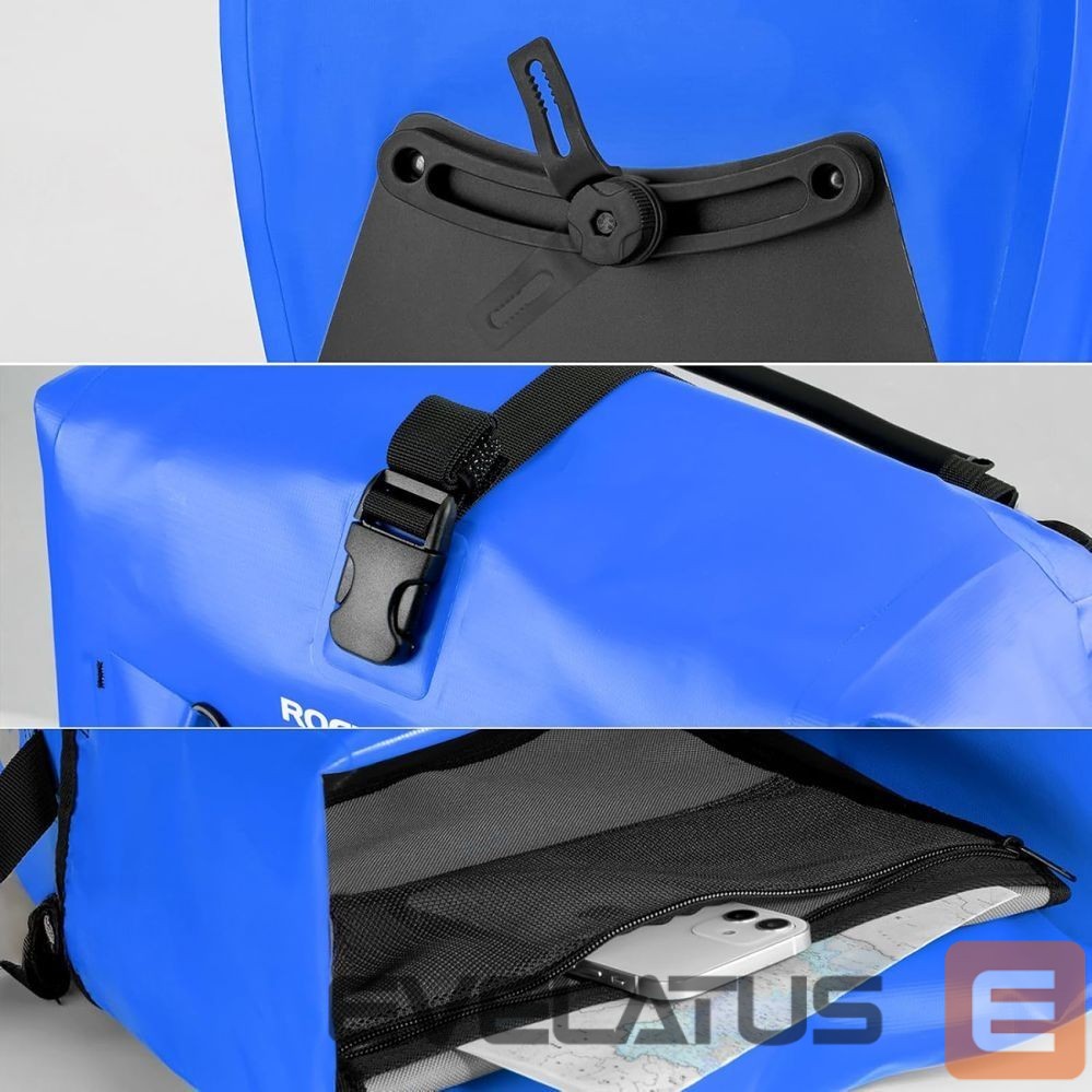 Kitos prekės Rockbros Rockbros 30140022004 Waterproof Bicycle Bag 25-32L - Blue
