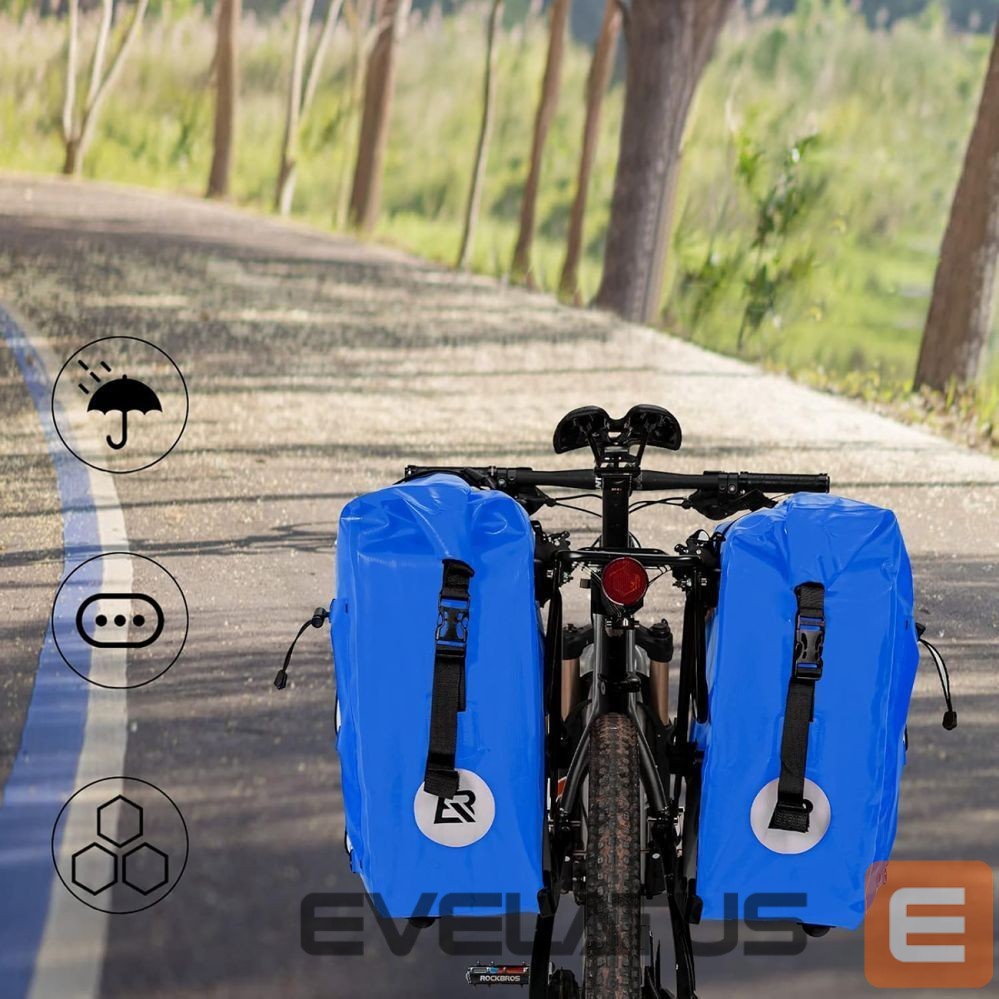 Kitos prekės Rockbros Rockbros 30140022004 Waterproof Bicycle Bag 25-32L - Blue