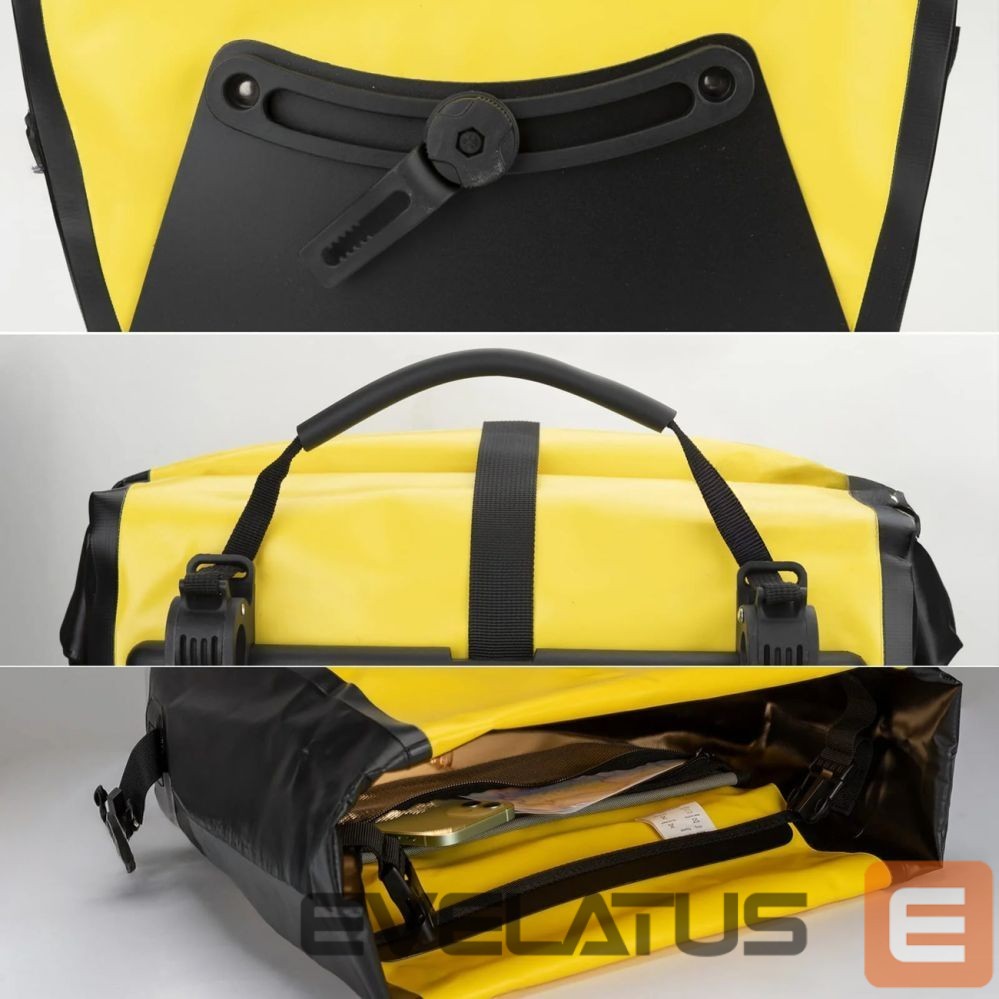 Kitos prekės Rockbros Rockbros 30140022005 Waterproof Bicycle Pannier 25-32L - Yellow