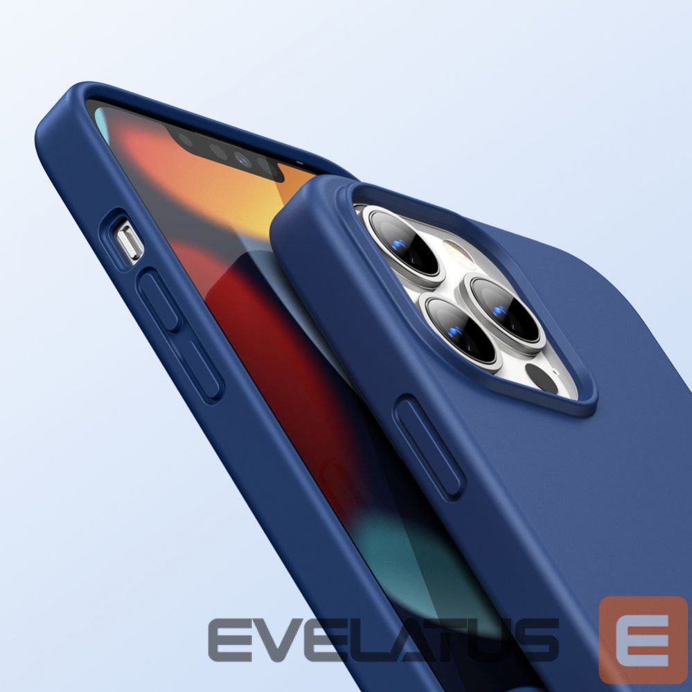 Nugarėlės dėklai Ugreen Ugreen Protective Silicone Case rubber flexible silicone case cover for iPhone 13 Pro Max blue