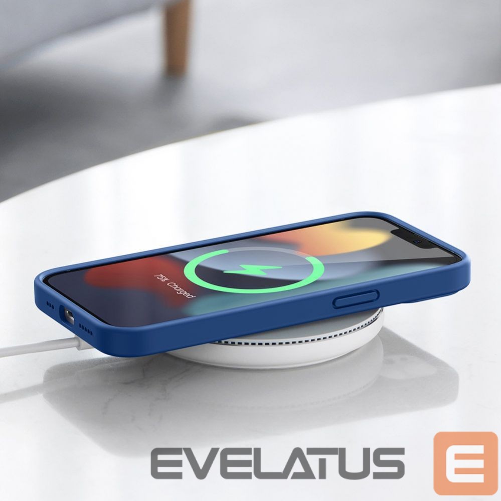 Nugarėlės dėklai Ugreen Ugreen Protective Silicone Case rubber flexible silicone case cover for iPhone 13 Pro Max blue