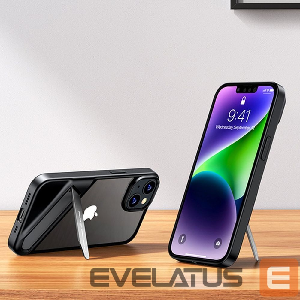 Nugarėlės dėklai Ugreen Ugreen LP634 Kickstand Protective Case Hard Cover with Gel Frame and Built-in Stand for iPhone 14 Plus (90925)