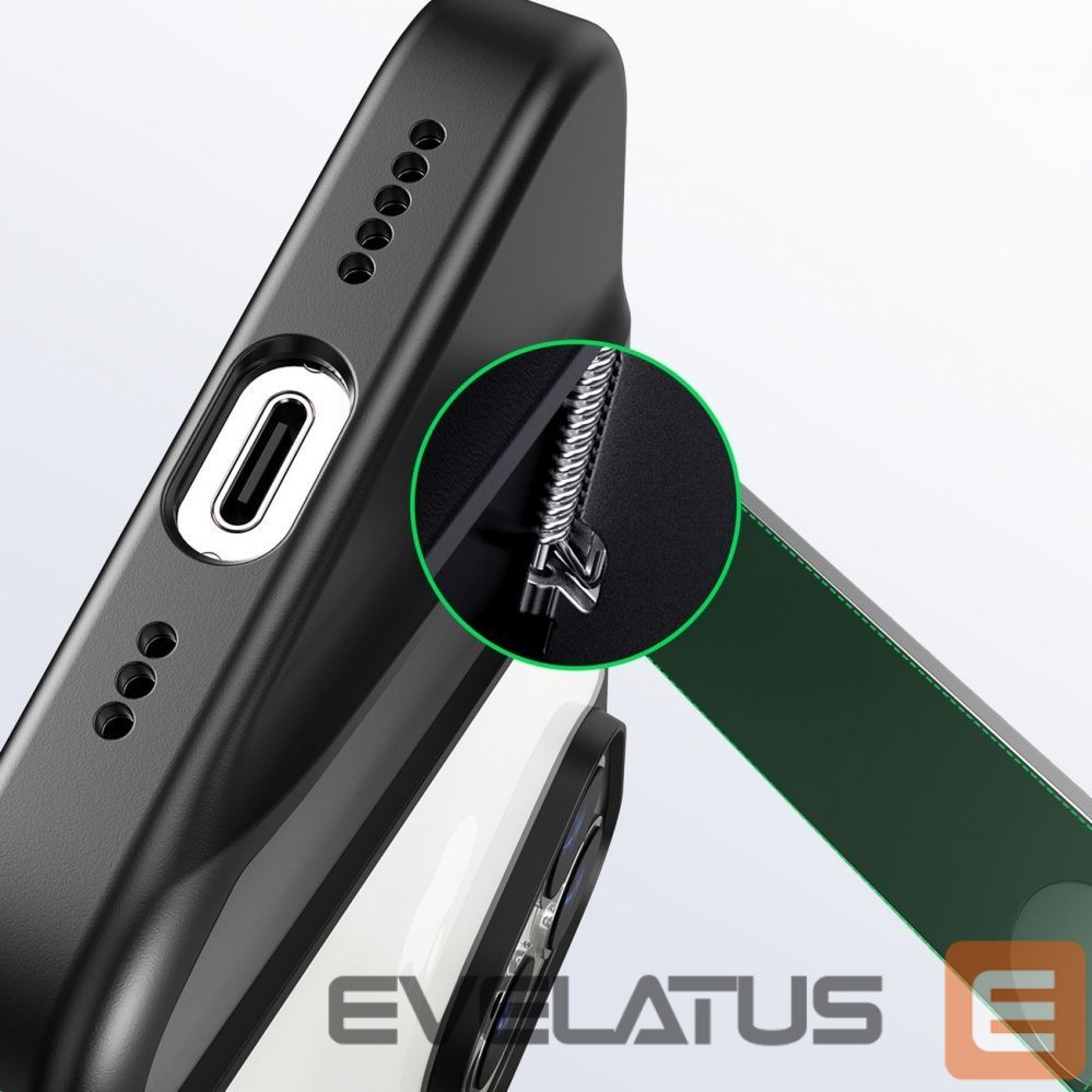 Nugarėlės dėklai Ugreen Ugreen LP635 Kickstand Protective Case Hard Cover with Gel Frame and Built-in Stand for iPhone 14 Pro Black (90926)