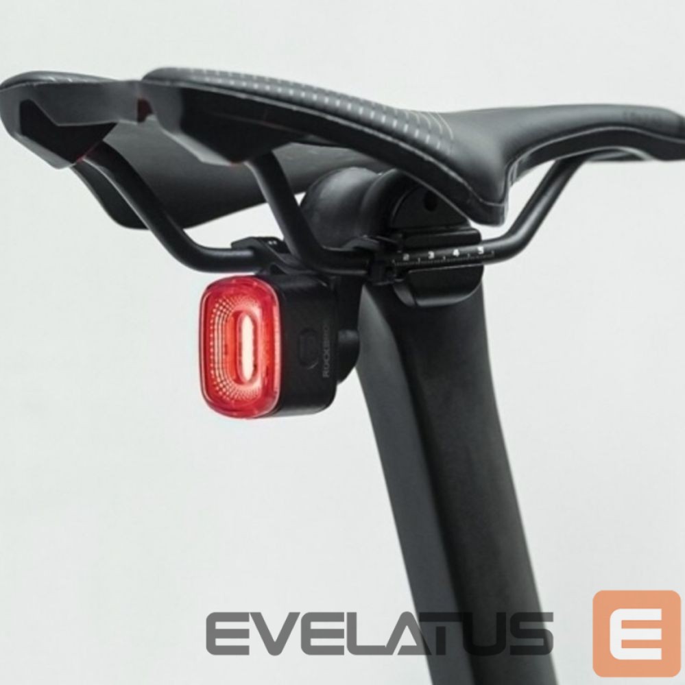Dviračio priedas Rockbros Rockbros Q2S LED Rear Bike Light with Smart Stop System + USB-C - USB-A Cable - Black